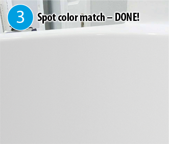 Bathtub Spot color match – DONE image