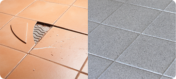 cracked loose tile image