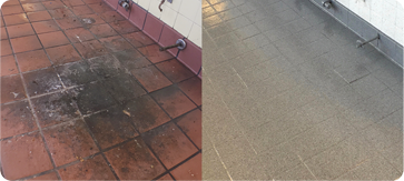 stained discolored floors image