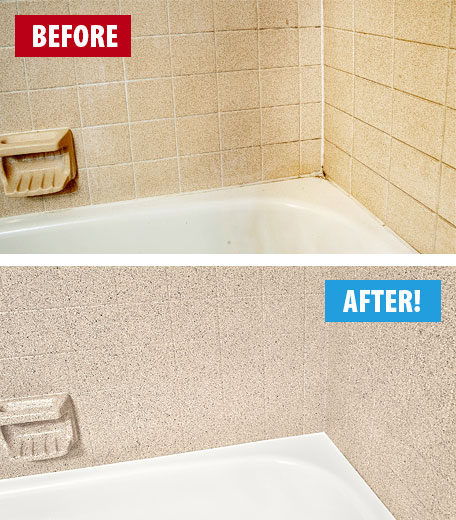Miracle Method Before & After Tile & Grout