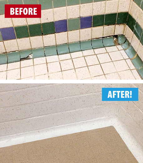 Miracle Method Before & After Tile & Grout